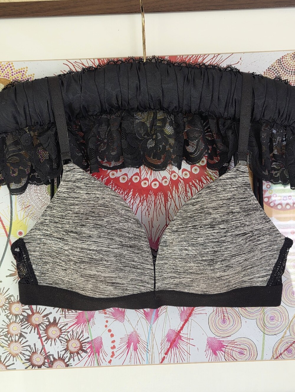 Prima Valentina Grey Wireless Bra 36B